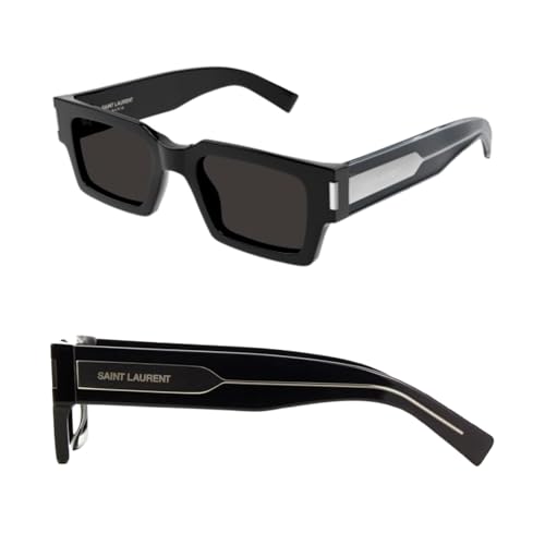 SAINT LAURENTSL SL 572 UNISEX METAL WIRECORE Rectangle Sunglasses with eSHADES Luxury Eyewear Kit Bundle