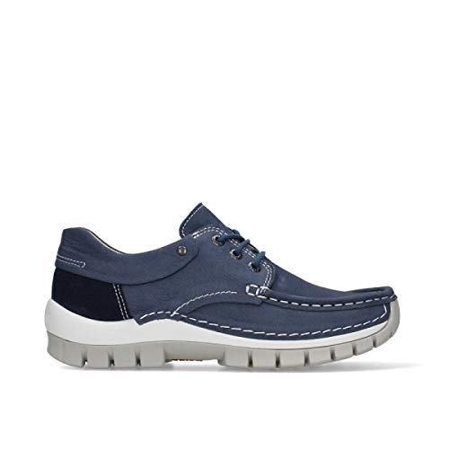 Wolky Comfort Schnürschuhe Fly Summer - 11820 Nubukleder denimblau - 40