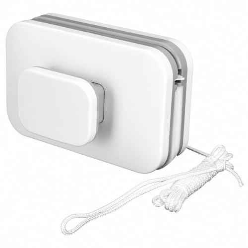 Image of Magnetic Window Glass Cleaner | Doublefaced Glass Cleaner | Double-Side Glazed Two Sided Wiper with 2 Extra Cleaning Cotton Squeegee Washing Equipment Household Magnet (CR557)