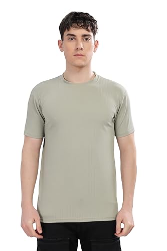 Image of SHODOX Men's Polycotton Solid Round Neck Regular Fit Tshirt (Pack of 1)