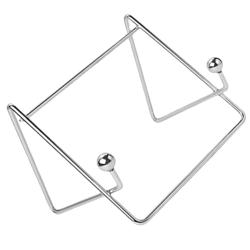 iplusmile Soporte de Mesa Multifuncional de Hierro para Tabletas Atril Estable para Libros y Libros de Recetas Expositor para Platos y Marcos de Fotos Color Plateado Adecuado para
