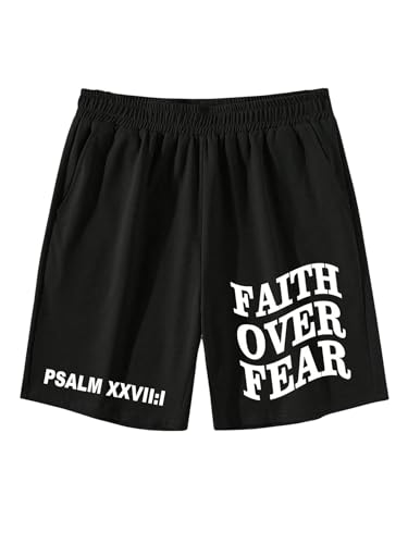 QJQ Men's Letter Graphic Drawstring Waist Shorts Summer Casual Workout Athletic Gym Track Shorts Streetwear2