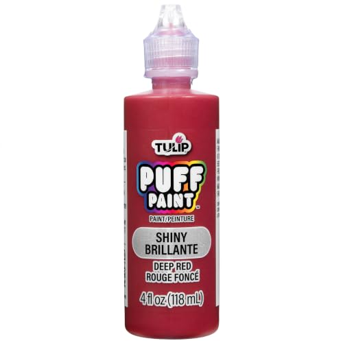 Tulip 41402 Dimensional Fabric Paint 4oz Slick Deep Red
