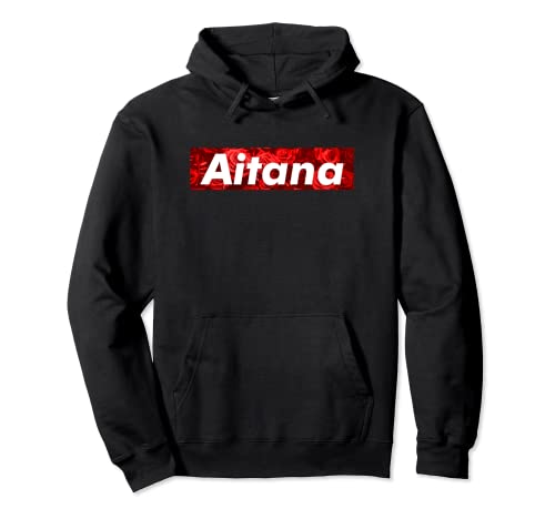 Aitana - Camiseta de cumpleaños con nombre floral Aitana Sudadera con Capucha
