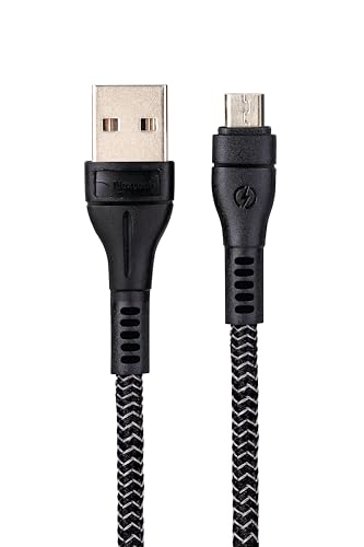 Image of Nextech Micro USB Sync & Charge Braided Cable 1.2M | 28W / 3A Fast Charging | High-Speed 480Mbps Data Sync | Durable & Tangle-Free | For Smartphones, Tablets, Laptops & Other Micro USB Devices