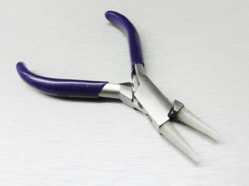 Pliers Round Nose Nylon Jaw Forming Bead Wire Work Pliers Bending Tool Jewelry Plus Extra Set of Nylon Jaws Included By JTS