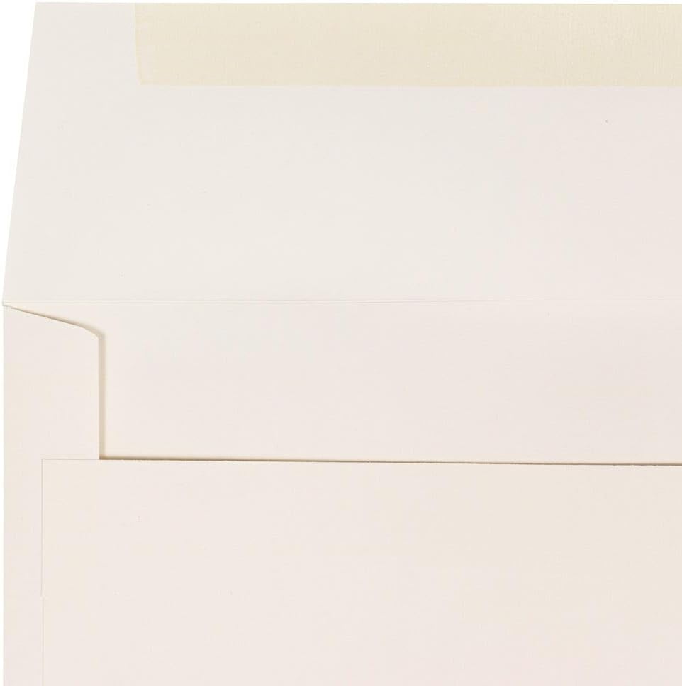 LUXPaper A9 Invitation Envelopes | 5 3/4" x 8 3/4" | Natural | 70lb. Text | 50 Qty (Pack of 2)