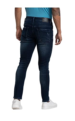 Image of Spykar Men's Mid Rise Slim Fit Cotton Jeans (MANK02BB109)