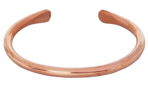 Image of Touchstone Copper Bracelet Tibetan Style. Hand Forged with Solid and high Gauge Pure Copper.