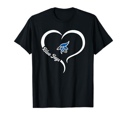 Junction City Blue Jays Logo Half Heart Slogan HS T-Shirt
