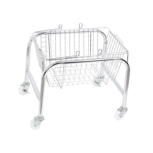 IEUDNS Rolling Storage Cart Serving Cart Fruits Holder Multifunctional Rolling Utility Cart Kitchen Storage Cart for Office Bathroom, PP Wheel
