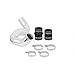 Mishimoto MMICP-F2D-03CBK Intercooler Pipe Kit Compatible With Ford 6.0 Powerstroke 2003-2007 Black