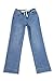 Sidefeel Women's Wide Leg Jeans High Waisted Stretchy Straight Baggy Drawstring Denim Pants Light Blue Size 16