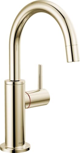 Image of Delta Instant Hot Water Dispenser Faucet Polished Nickel, Instant Hot Water Tap, Polished Nickel 1930LF-H-PN (Tank and Filter Not Included)