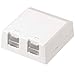 PANDUIT CBXS2AW-A Surface Mount Box, 2 Port, Shuttered, Ar