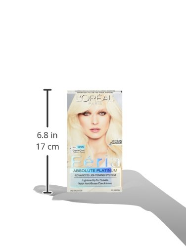 L'Oreal Paris Feria Multi-Faceted Shimmering Permanent Hair Color, Extreme Platinum, Pack of 1, Hair Dye
