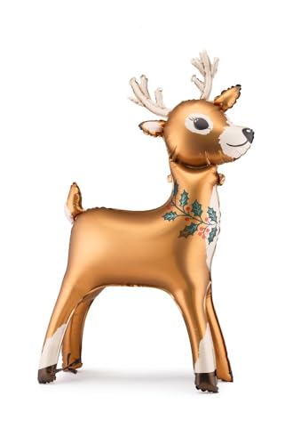 Stehender Folienballon Rentier Farbmix – ca. 65 x 105 cm,...