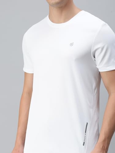 Image of Macroman M-Series Active Tee for Men in Ultra-Light Polyester Mesh, Sweat-Wicking & UV-Protected Full Sleeve T-Shirt for Performance & Style
