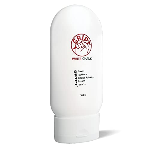 GRIPT White Liquid Chalk Hand Grip Gym Weightlifting Rock Climbing Bouldering Gymnastics Crossfit Mess Less Sweat Resistant Long Lasting Professional Gel Chalk 100ml