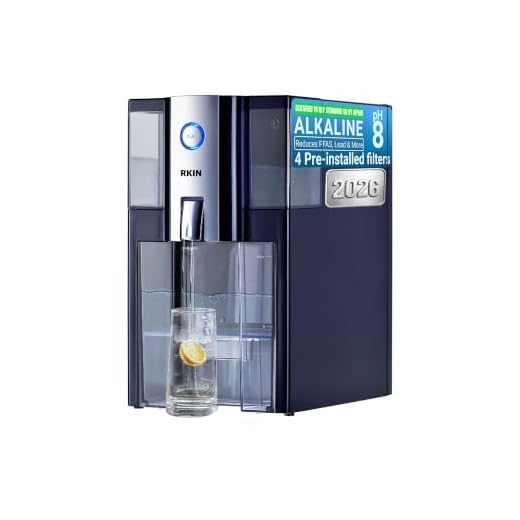 Zero Installation Purifier Water Filter - Alcapure Edition, Reverse Osmosis Countertop Water Filter, Purified Alkaline Water, Certified by IAPMO R&T, Patented 4 Stage Technology, Superior Taste, No Assembly Required
