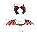 Shurhome Bat Ears Wing Headbands Fashionable Gothicism Headpiece Role Playing Headgear for Stylish Women and Party Enthusiasts Fashionable Gothic Headpiece