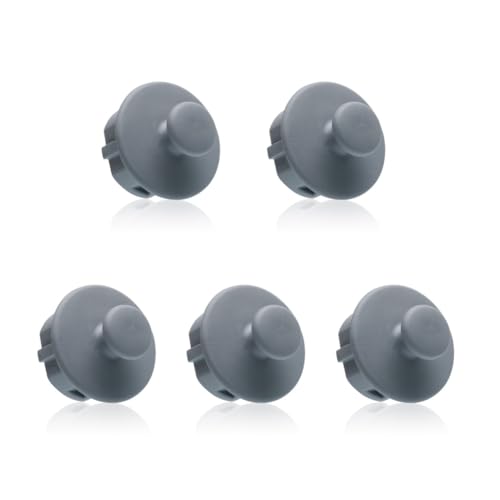 SAUBA Steckdosenschutz DODO mit Haken | 5er Pack Steckdosenabdeckung grau |...