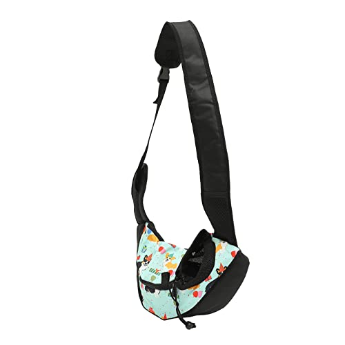 LEDMOMO ペットの外出バックパック 小型犬用 犬キャリースリング ダックスフンド ソフトドッグクレート 子犬用ハーネス ドッグバッグ 犬のハイキングキャリア Yellow ネット