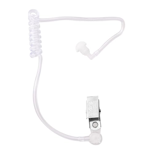 Adults Spy Fake Ear Piece Agent Costume Accessories Secret Service Security Earpiece Prop for Halloween Cosplay White