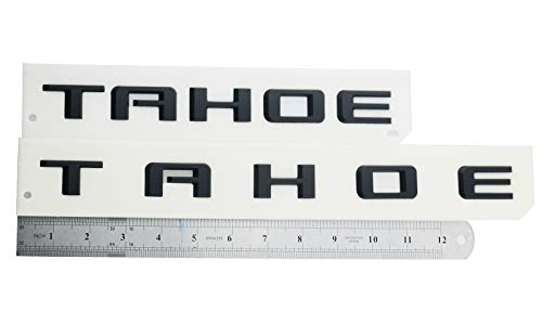 3X Tahoe Emblems 3D Letters Door Fender Tailgate Badges Nameplate Replacement For Gm Tahoe 2019+ Logo (Matte Black) #TOP6