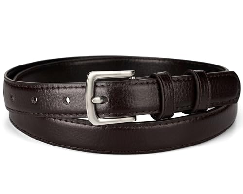 Womens Belt, Black Belt for Women Jeans Pants Dress, Fashion Silver Pin Buckle2