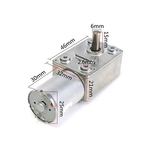 Dc 12V Geared Motor High Torque Turbo Electric Mini Engine Motor Used In Windows, A Door Opener (3 Rpm) #TOP1