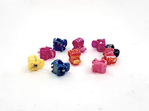 Prendedor de cabelo Infantil Mini Piranha Marrom - 120 Un.