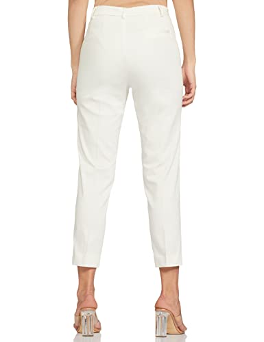 Image of Marks & Spencer Womens Solid Mid Rise Slim Fit Trouser
