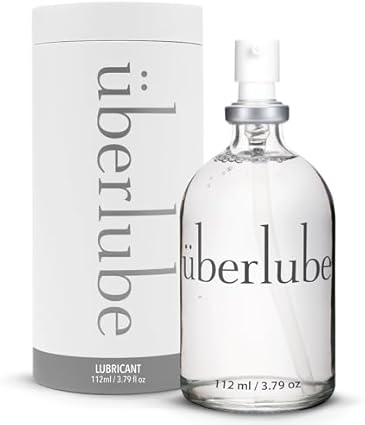 Überlube de gel lubricante | Lubricante sexuales estimulantes de silicona para el sexo anal - compatible con látex, sin perfume, sin sabor, sin residuos - 112ml plata