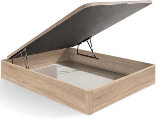 HOGAR24 ES | Canapé Abatible Noruega | Arcón de Almacenaje de Gran Capacidad | Tapa con Válvulas de Transpiración | Color Cambrian | Medida: 90x190 cm