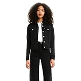 Levi's Women's New Hybrid Original Trucker Jackets, Blackest Ink, Large