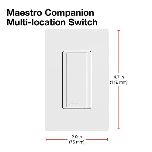 Commutateur compagnon Lutron Maestro Diffusion multipoint pour commande d'éclairage résidentiel - 5
