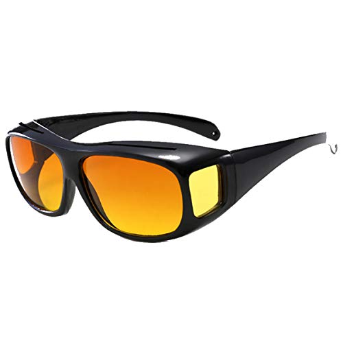 ELLITE HD Clear Vision UV Protection Wraparound Glasses Wear Over Day Sunglasses Eyewear - Brown2