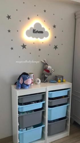 Lámpara de pared en forma de nube personalizada miniatura 6