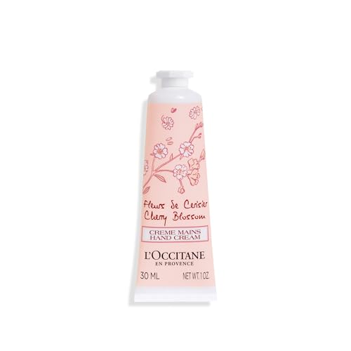 L'OCCITANE Crema de manos Flores de cerezo, 30 ml, Fabricado en Francia