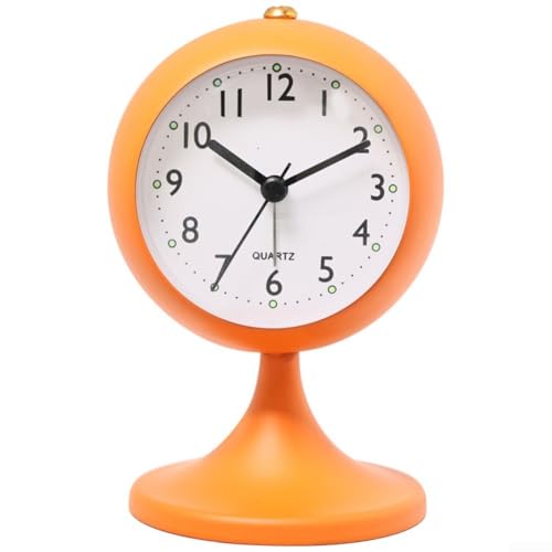 Marchfunny Reloj despertador luminoso con forma de trompeta que ofrece un toque único a tu mesita de noche o espacio vital (naranja)