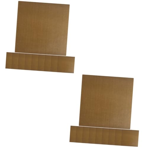 20 unidades de calcomanías adhesivas para planchas de pelo, soporte para herramientas de cabello, pegamento resistente al calor miniatura 1