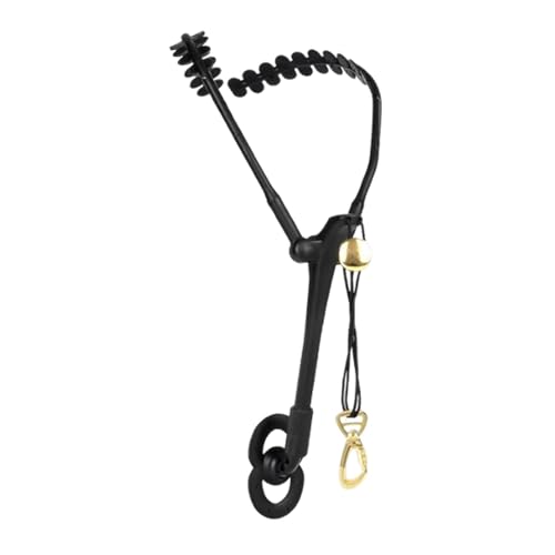 Dickly サクソフォンショルダーハーネスサックスネックハンギングベルト楽器楽器アルミニウムサックスホルダーサックスストラップ練習用, 金