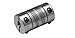 Lovejoy ADB3.5 68514476836 Double Beam Coupling, Aluminum, Inch, 1/4" Bore A Diameter, 5/16" Bore B Diameter, 0.626" OD, 1" Overall Coupling Length, 6.2 lb-in Nominal Torque, No Keyway, 10000 Max RPM