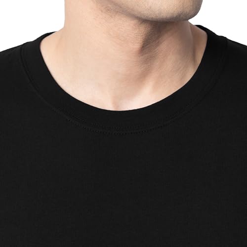 Fruit of the Loom Men's Eversoft Cotton T Shirts, Breathable & Moisture Wicking with Odor Control, Sizes S-4X, Long Sleeve-Black Ink - image 2