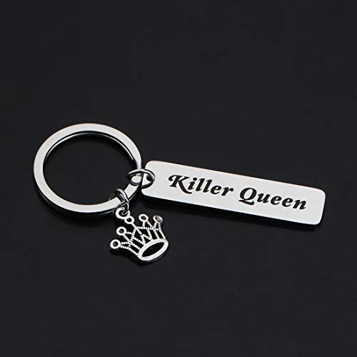 CENWA Killer Queen Keychain Inspirational Gift for Fans4