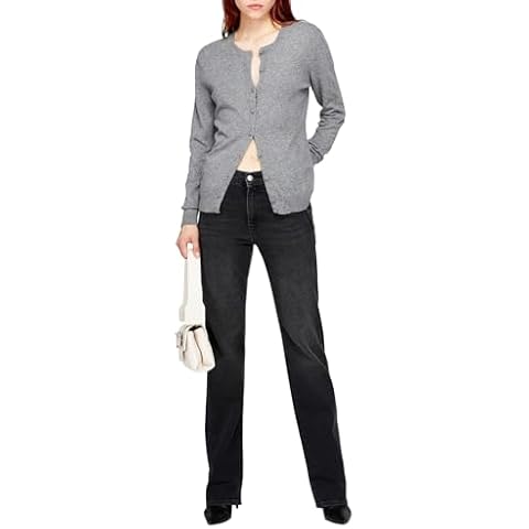 Sisley Women's Grey Melange Cardigan Cover