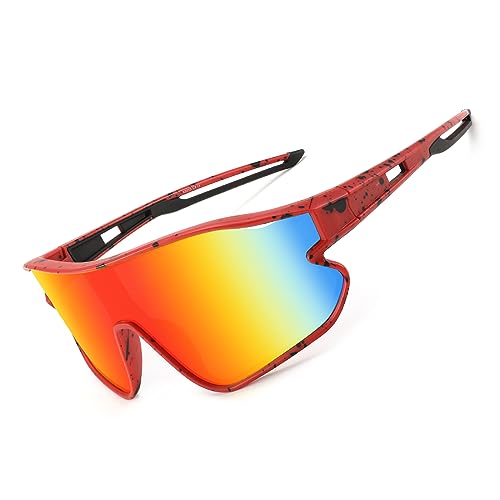 WANWAN Youth Sunglasses, Kids Baseball Sun Glasses for Boys Girls Age 8-12, UV400 Sports Cycling Softball2
