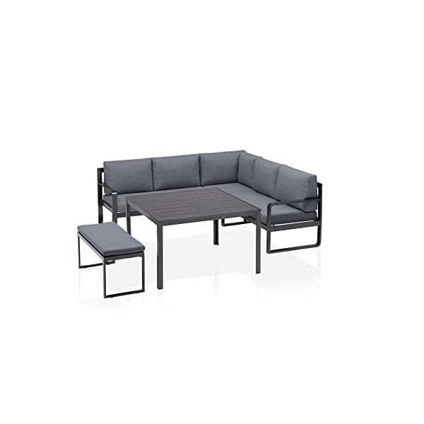 KETTLER Ocean Casual Dining Eckset Anthrazit