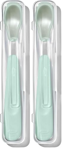 OXO Tot On-The-Go Feeding Spoon - Opal (Pack of 2)